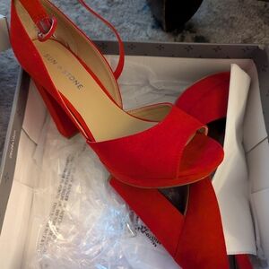Sun + Stone Women's Red Heels